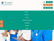 Tablet Screenshot of pradot.com